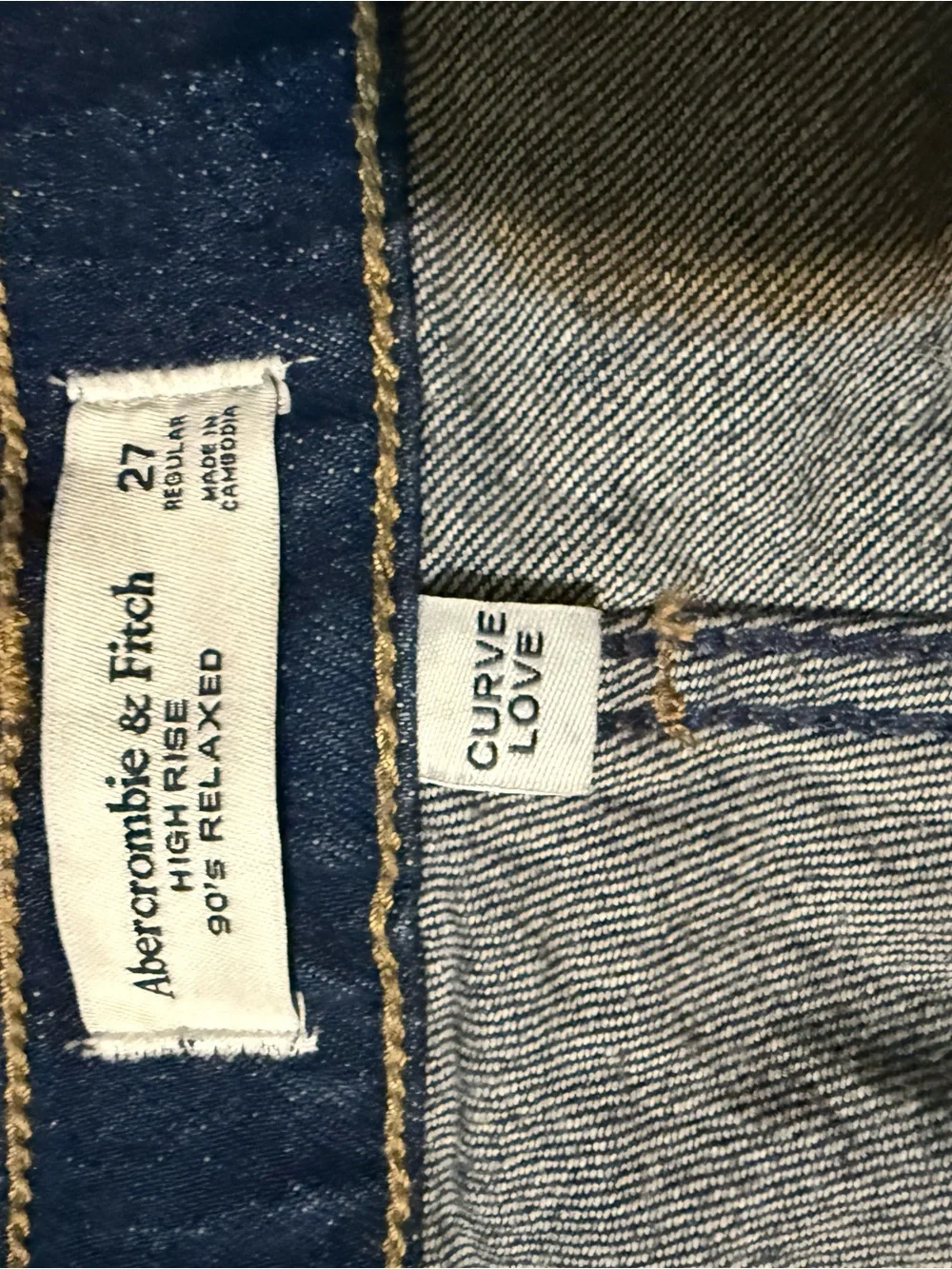 Abercrombie & Fitch Deep Indigo Straight-Leg Jeans